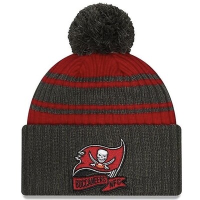 Tampa Bay Buccaneers Men’s New Era Sideline Cuffed Pom Knit Hat Tampa Bay Buccaneers Men’s New Era Sideline Cuffed Pom Knit Hat