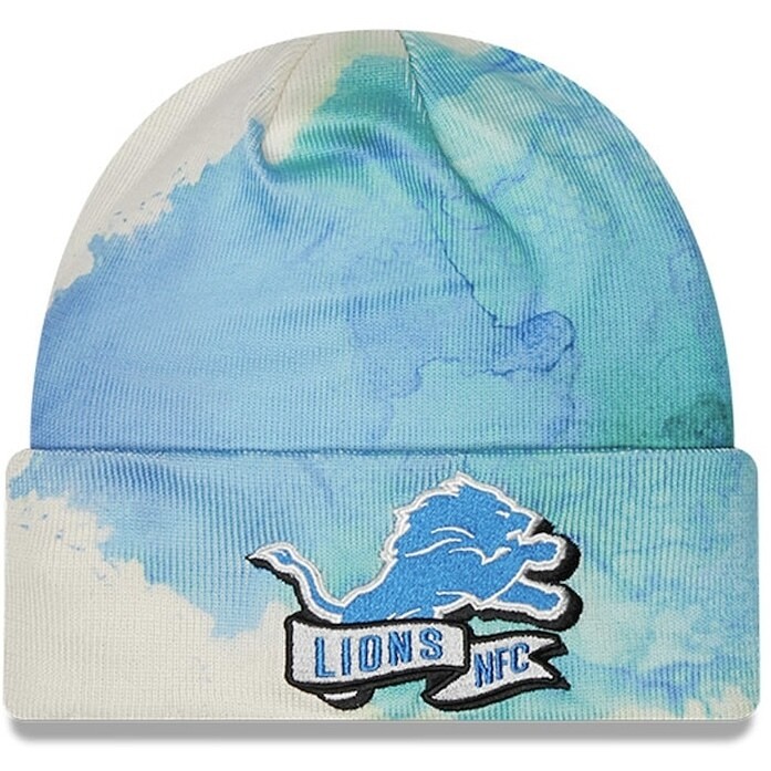 Detroit Lions 2022 New Era Ink Dye Knit Hat