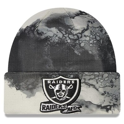 Las Vegas Raiders Men’so New Era Ink Dye Cuffed Knit Hat Las Vegas Raiders Men’so New Era Ink Dye Cuffed Knit Hat