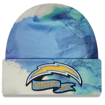 Los Angeles Chargers Men’s New Era Ink Dye Cuffed Knit Hat