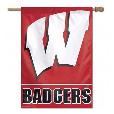 Wisconsin Badgers 28" x 40" Vertical Flag