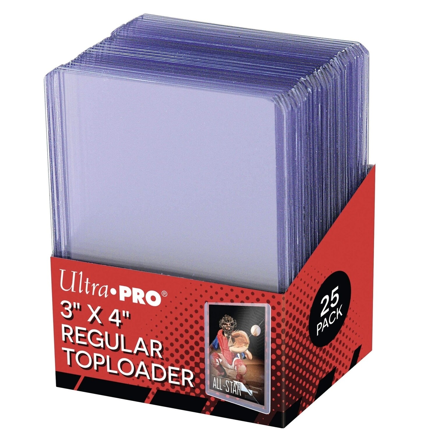 Ultra Pro 3" x 4" Clear Regular Card Toploaders (25ct)
