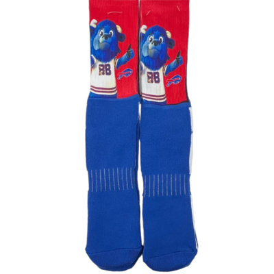 Buffalo Bills Men’s Phenom Curve Mascot Snoop Socks