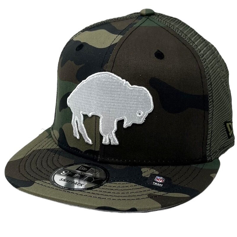 Buffalo Bills Men's Retro Camo New Era 9Fifty Trucker Snapback Hat