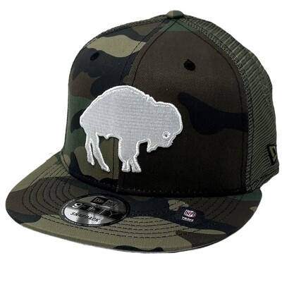 Buffalo Bills Men's Retro Camo New Era 9Fifty Trucker Snapback Hat