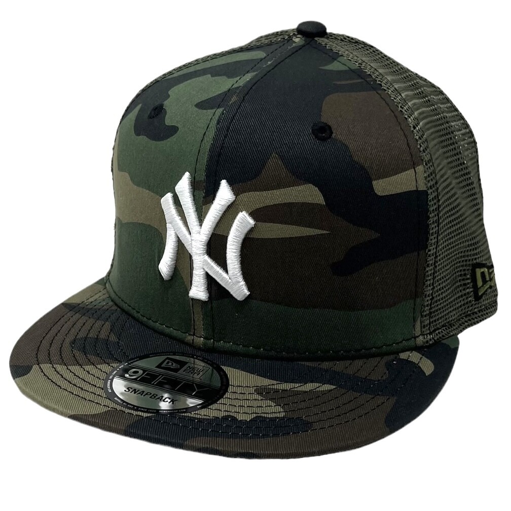 New York Yankees Men's Camo New Era 9Fifty Trucker Snapback Hat