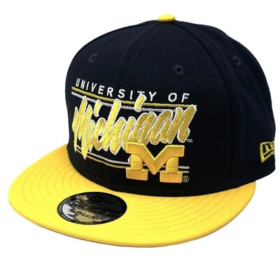Michigan Wolverines Men’s Script New Era Snapback Hat