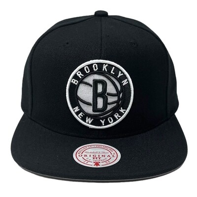 Brooklyn Nets Men’s Team Ground Mitchell & Ness Snapback Hat