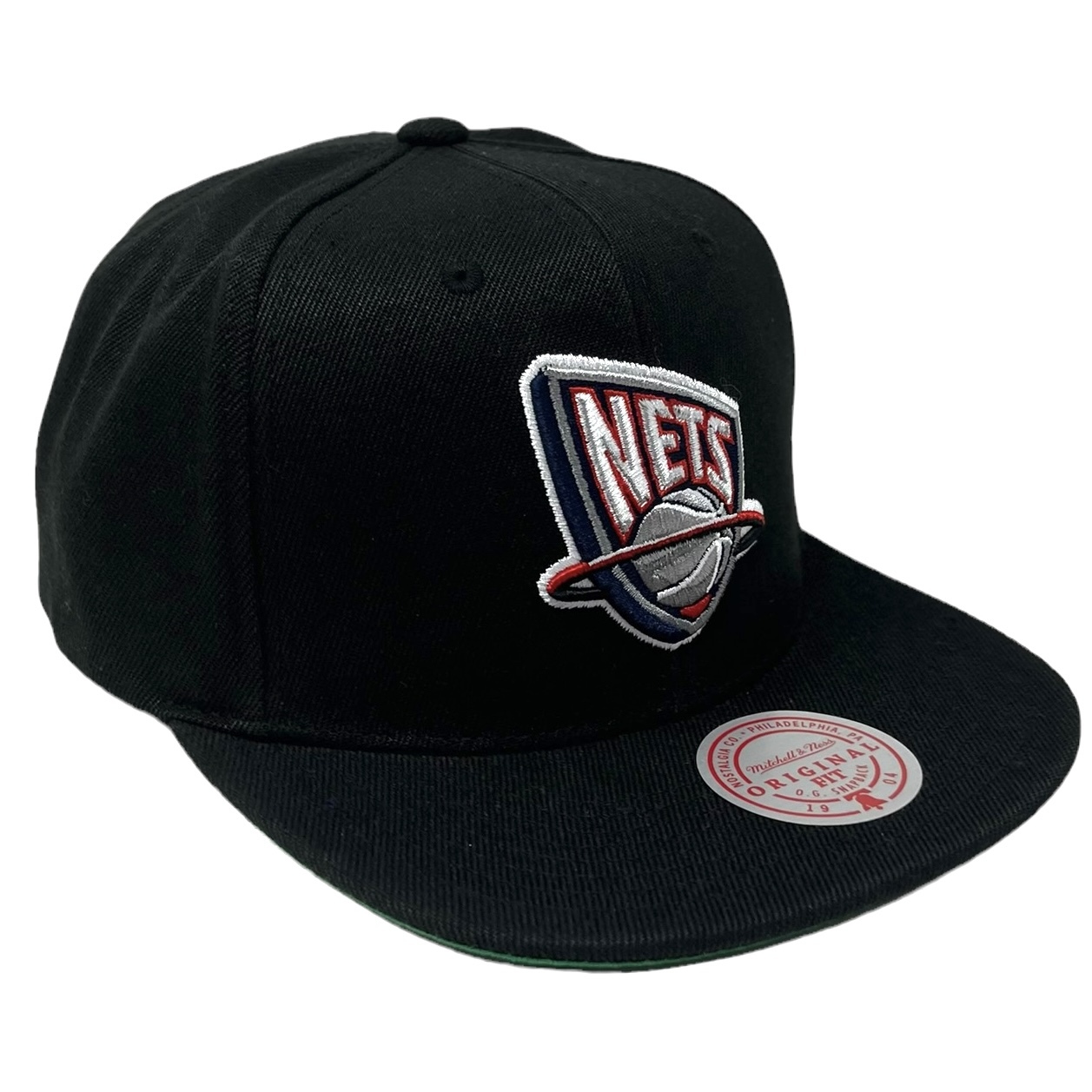 Men's New Jersey Nets Mitchell & Ness Red Basic Core Snapback Hat