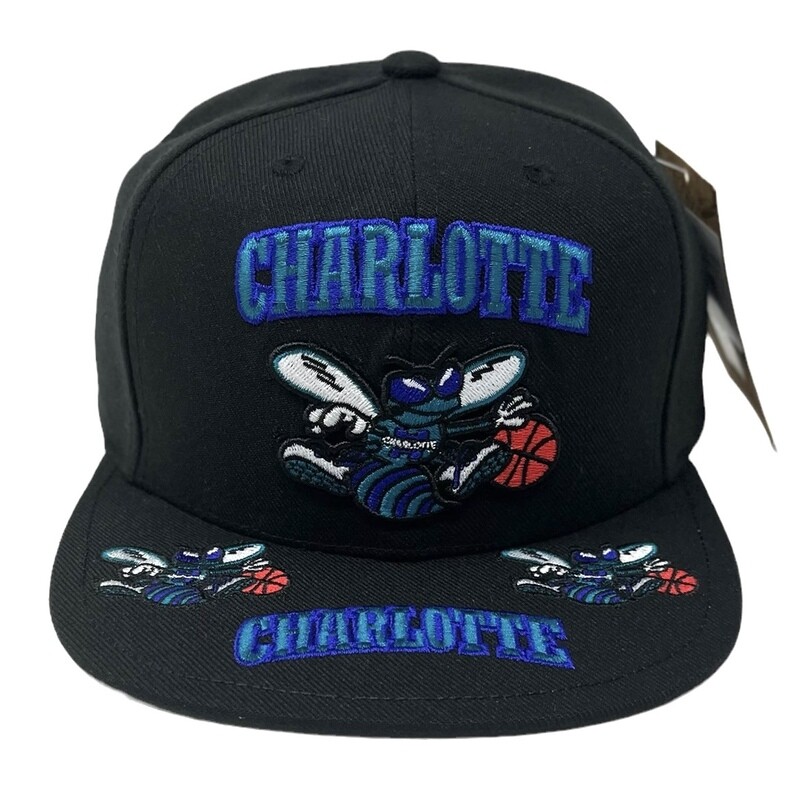 Charlotte Hornets Men’s NBA Front Face Mitchell & Ness Snapback Hat
