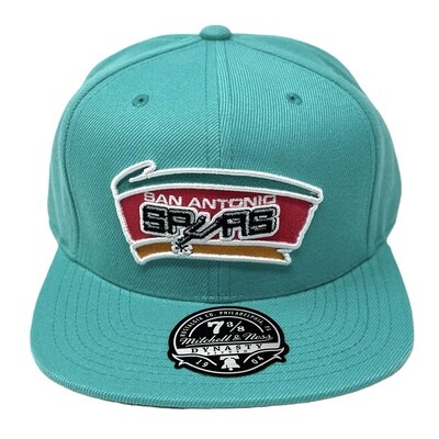 San Antonio Spurs Men’s Mitchell & Ness Team Ground Fitted Hat