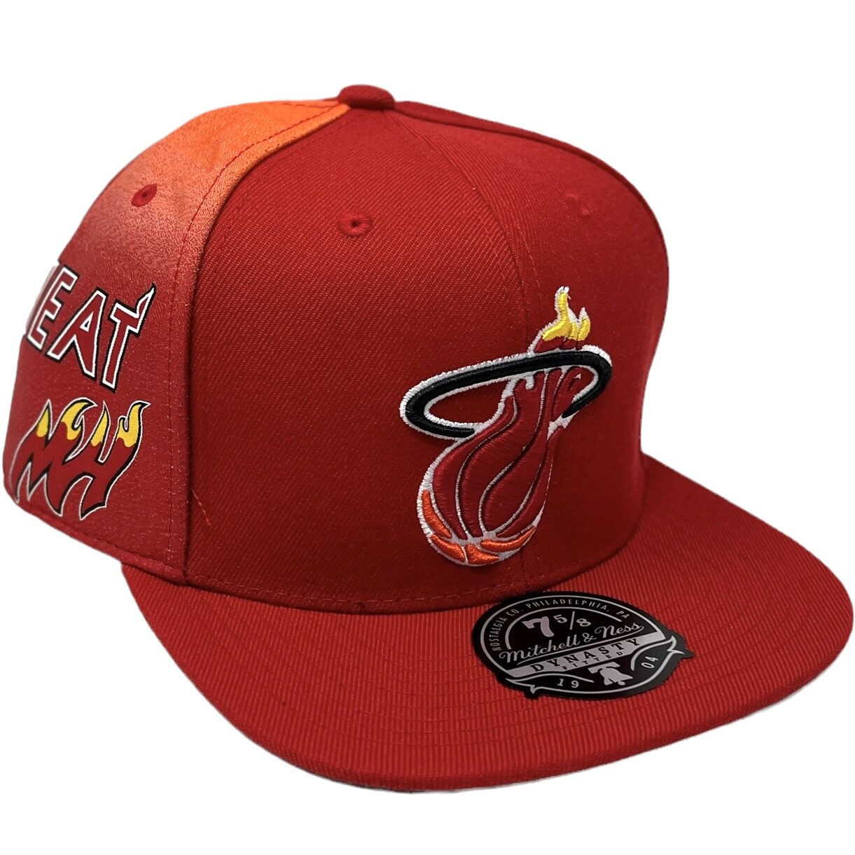Miami Heat Men’s NBA Tapestry Mitchell & Ness Fitted Hat