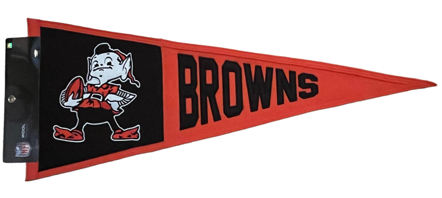 Cleveland Browns Retro 13” x 32” Wool Pennant