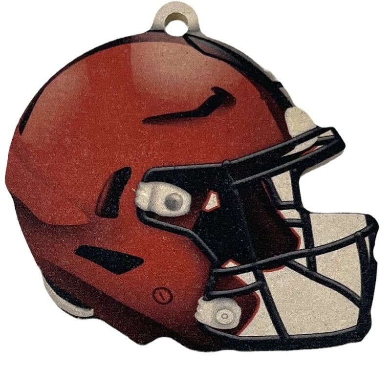 Cleveland Browns Christmas Wood Logo Helmet Ornament