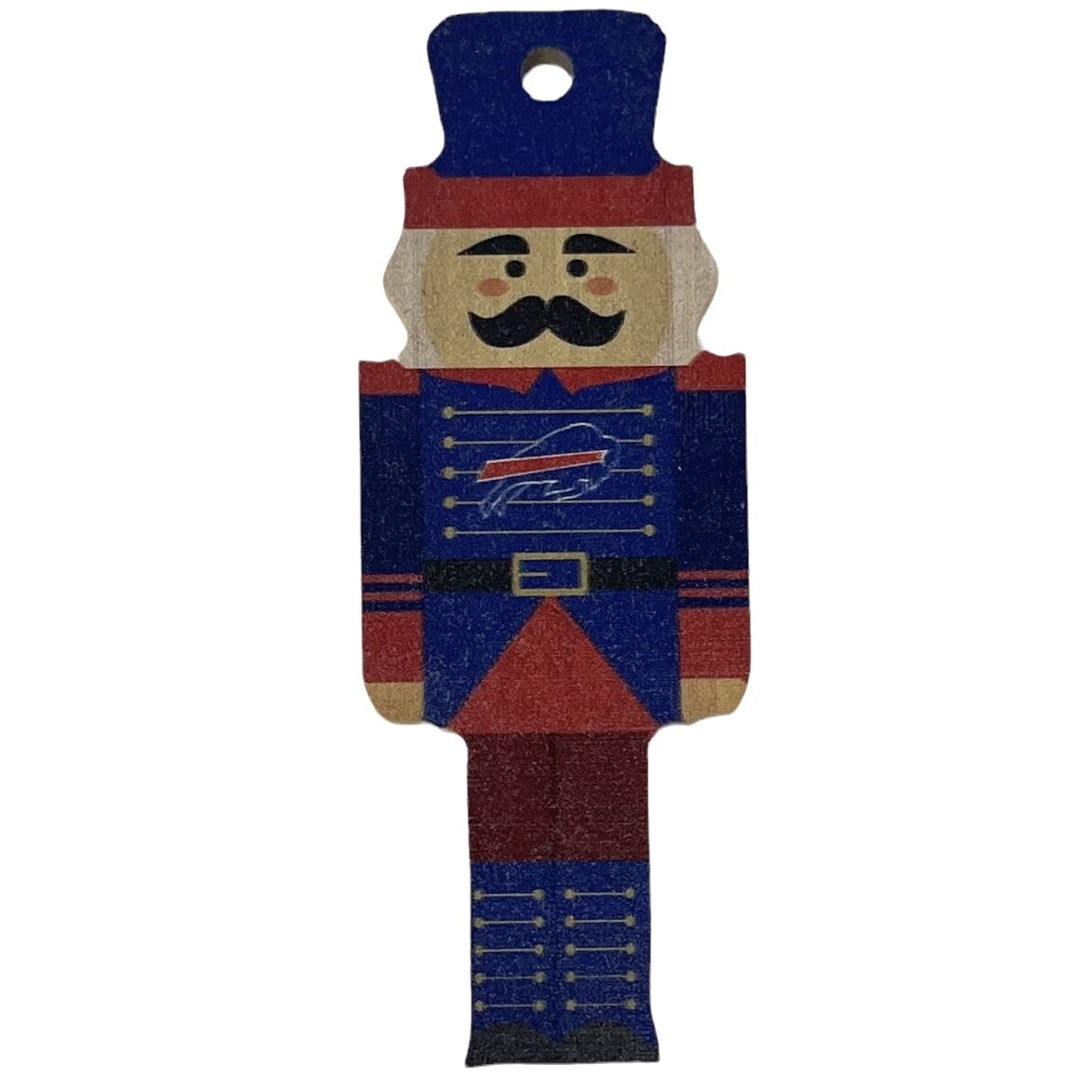 Buffalo Bills Christmas Wood Nutcracker Ornament