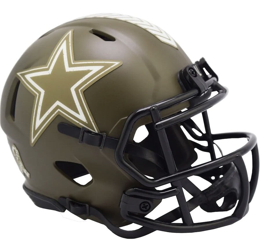 Dallas Cowboys Riddell 2022 Salute To Service Speed Mini Helmet