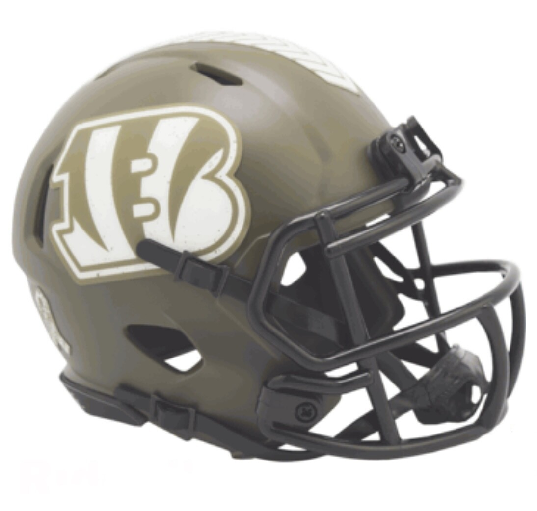Cincinnati Bengals Riddell 2022 Salute To Service Speed Mini Helmet