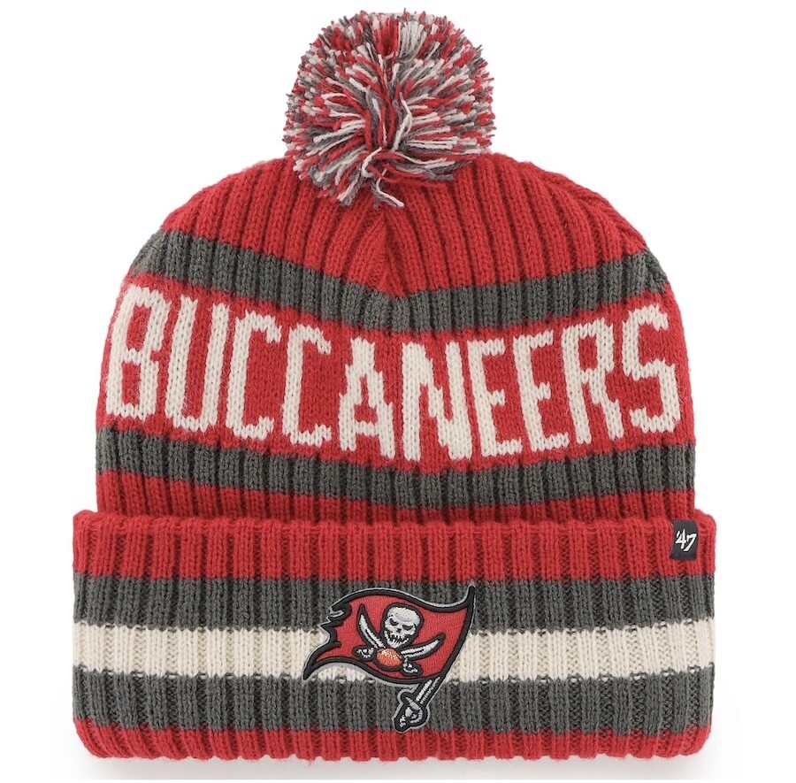 Tampa Bay Buccaneers Men’s 47 Bering Cuffed Pom Knit Hat