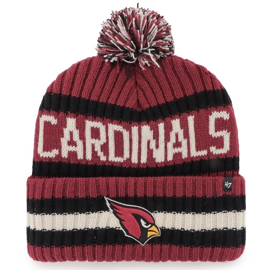 Arizona Cardinals Men’s 47 Bering Cuffed Pom Knit Hat