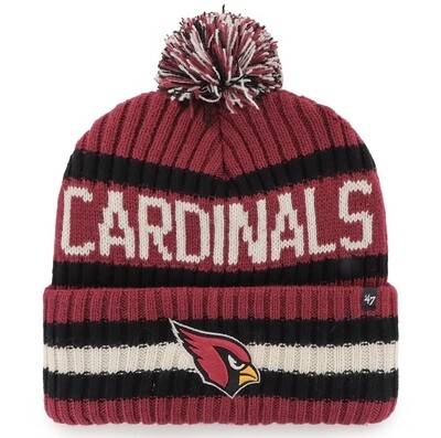 Arizona Cardinals Men’s 47 Bering Cuffed Pom Knit Hat