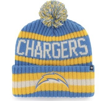 Los Angeles Chargers Men’s 47 Bering Cuffed Pom Knit Hat