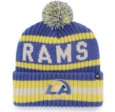 Los Angeles Rams Men’s 47 Bering Cuffed Pom Knit Hat