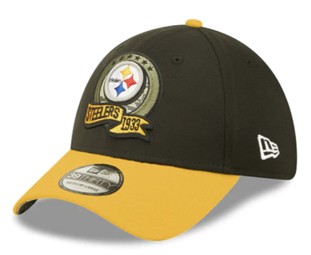 Pittsburgh Steelers Men’s Salute to Service New Era 39Thirty Flex Fit Hat
