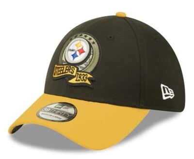 Pittsburgh Steelers Men’s Salute to Service New Era 39Thirty Flex Fit Hat