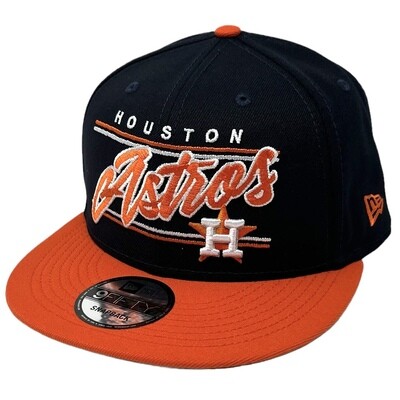 Houston Astros Men’s Team Script New Era 9Fifty Snapback Hat