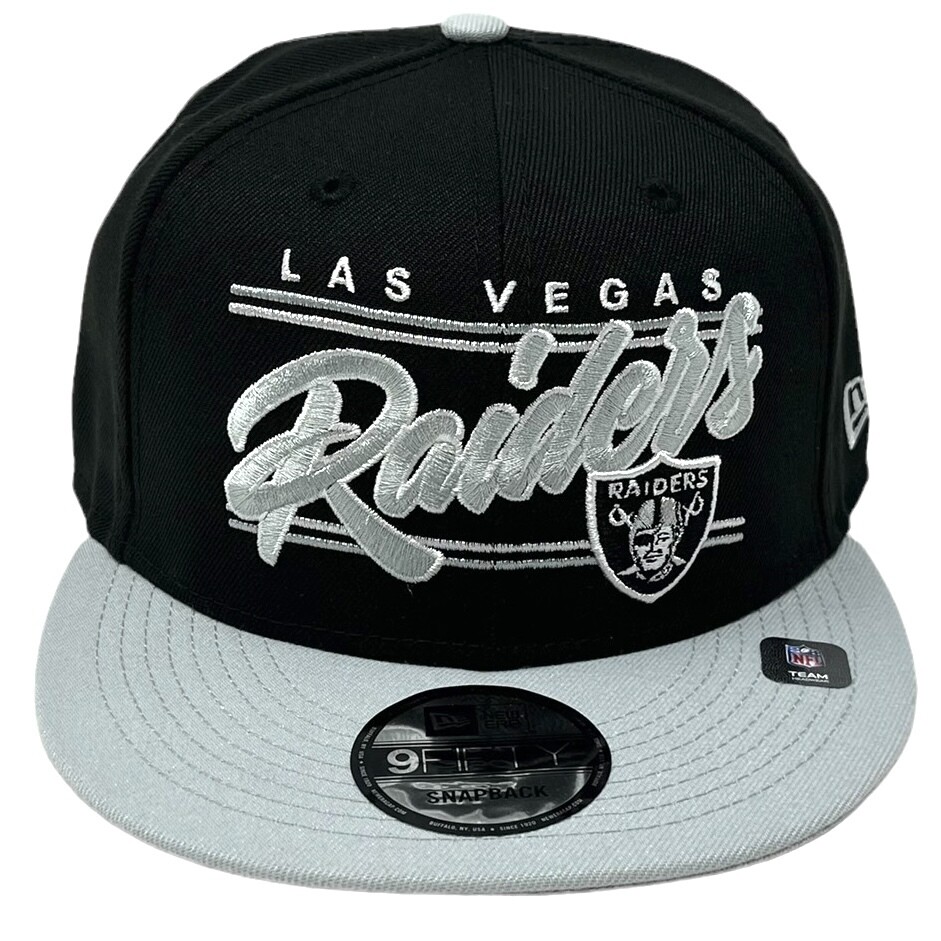 Las Vegas Raiders Team Script New Era Snapback Hat