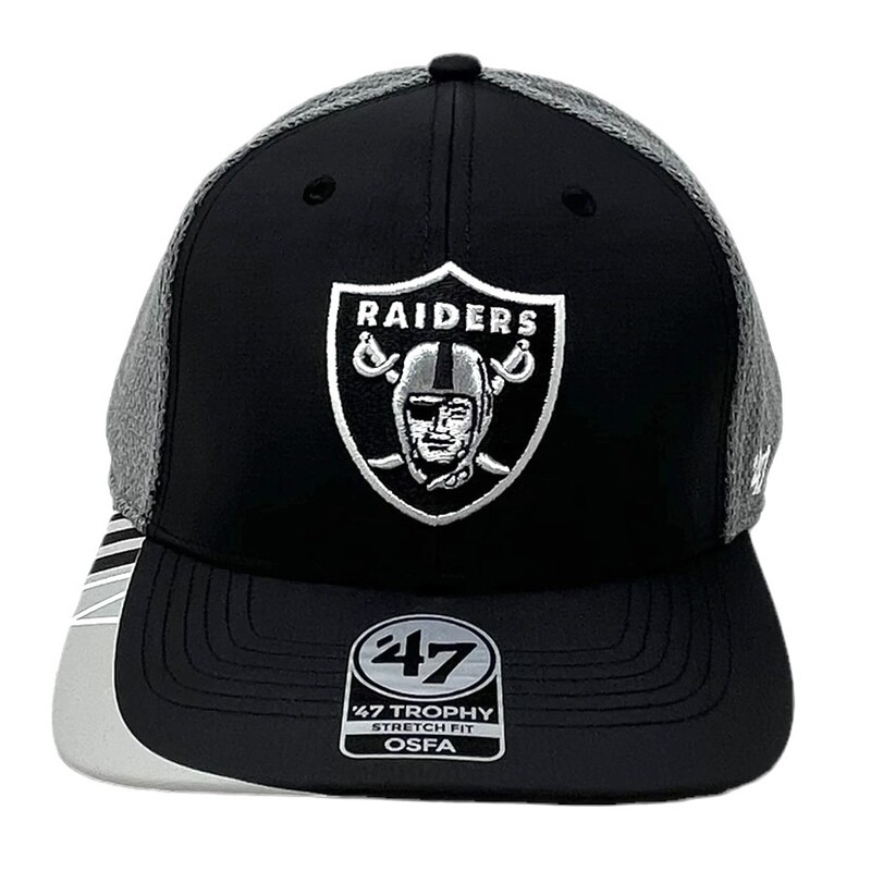 Las Vegas Raiders Men's 47 Trophy Stretch Fit Hat Las Vegas Raiders Men's 47 Trophy Stretch Fit Hat