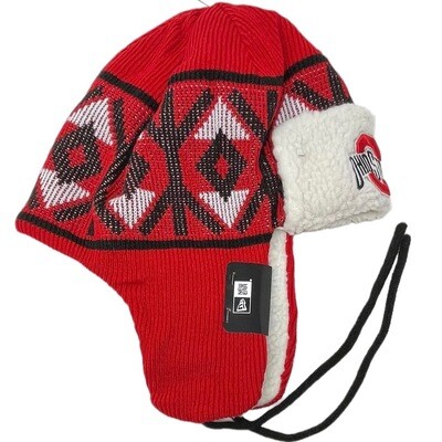 Ohio State Buckeyes Men's New Era Trapper Knit Hat Ohio State Buckeyes Men's New Era Trapper Knit Hat