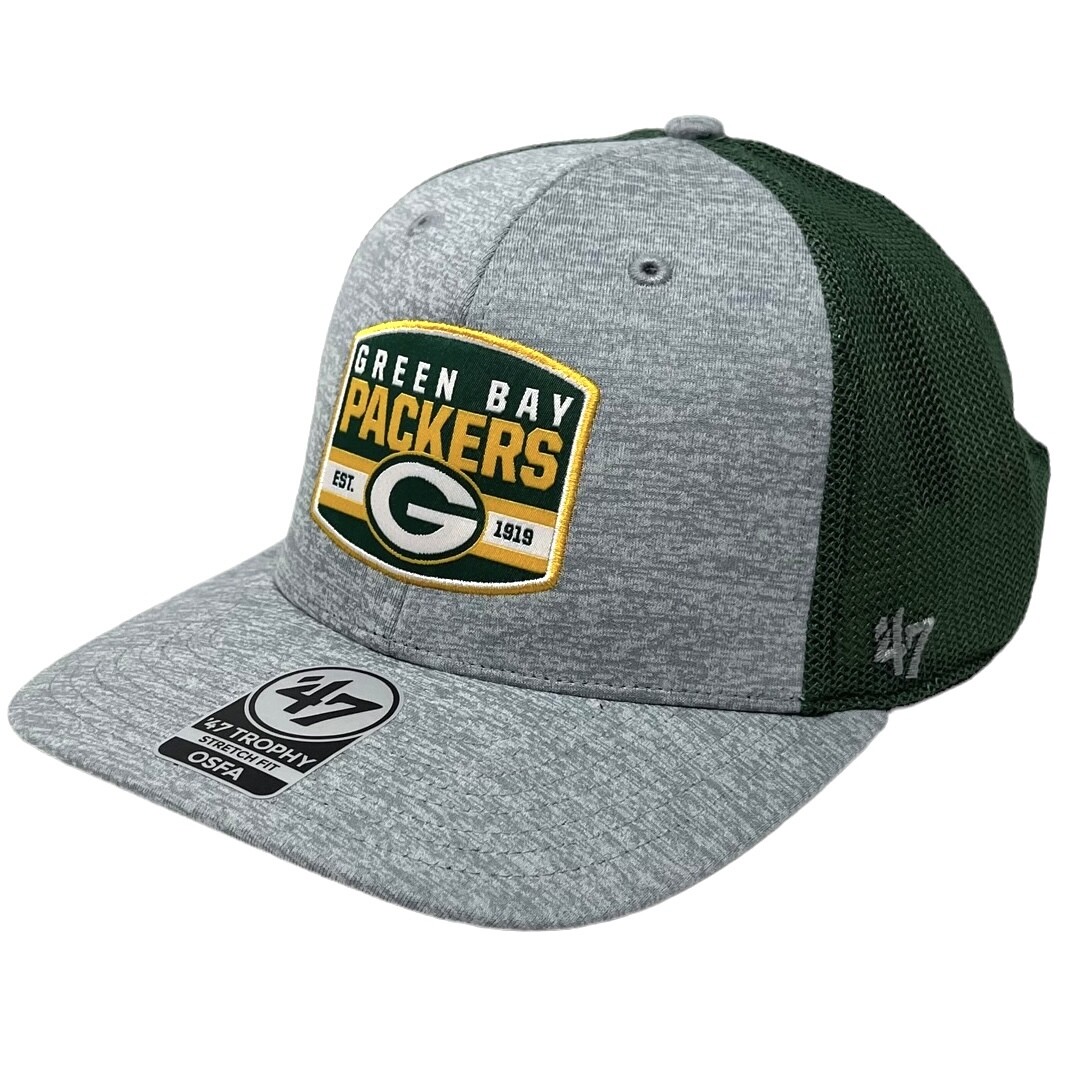 Green Bay Packers Men's 47 Brand Trophy Stretch Fit Hat Green Bay Packers Men's 47 Brand Trophy Stretch Fit Hat
