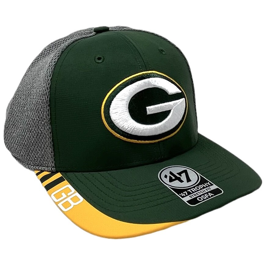 Green Bay Packers Men's 47 Trophy Stretch Fit Hat Green Bay Packers Men's 47 Trophy Stretch Fit Hat