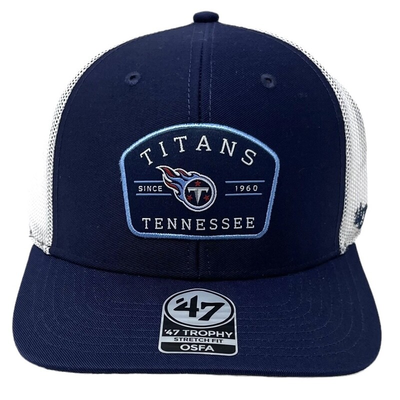 Tennessee Titans Men's 47 Trophy Stretch Fit Hat Tennessee Titans Men's 47 Trophy Stretch Fit Hat