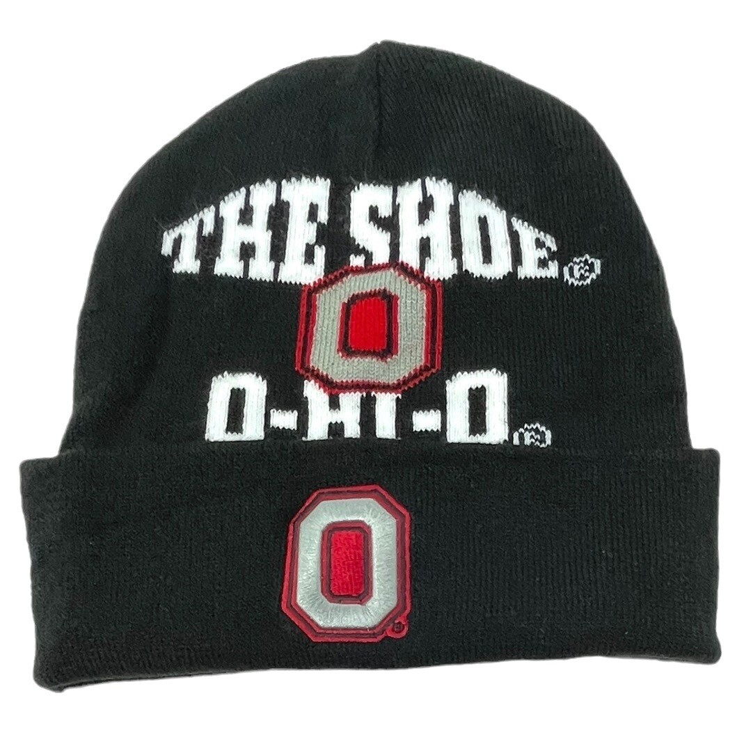 Ohio State Buckeyes Men’s Mitchell & Ness Black Team Origins Knit Hat