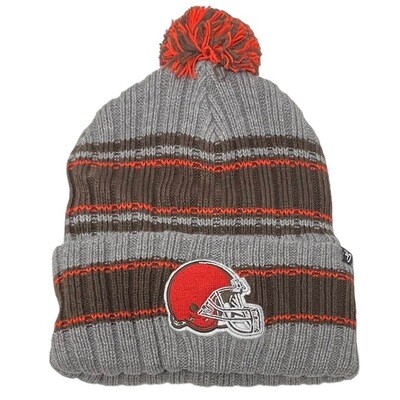 Cleveland Browns Men’s 47 Graphite Rexford Cuffed Pom Knit Hat Cleveland Browns Men’s 47 Graphite Rexford Cuffed Pom Knit Hat