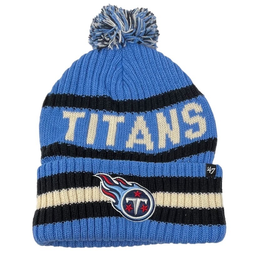 Tennessee Titans Men’s 47 Bering Cuffed Pom Knit Hat