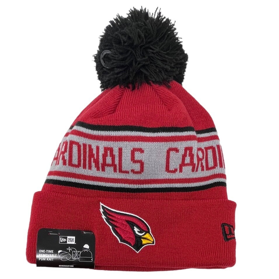 Arizona Cardinals Men's New Era Repeat Cuffed Pom Knit Hat