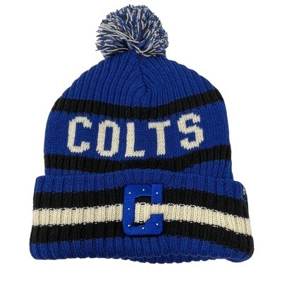 Indianapolis Colts Men’s 47 Bering Cuffed Pom Knit Hat