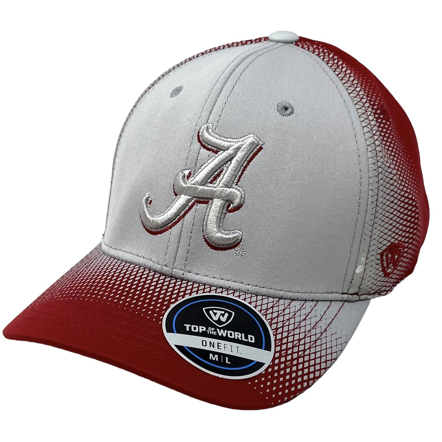Alabama Crimson Tide Men's One Fit Top of the World Adjustable Hat