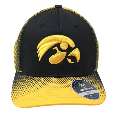 Iowa Hawkeyes Men's One Fit Top of the World Adjustable Hat