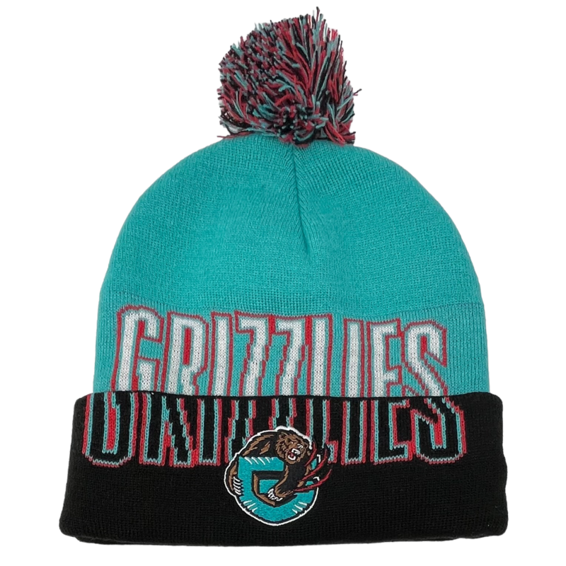 Vancouver Grizzlies Men’s Mitchell & Ness Cuffed Pom Knit Hat