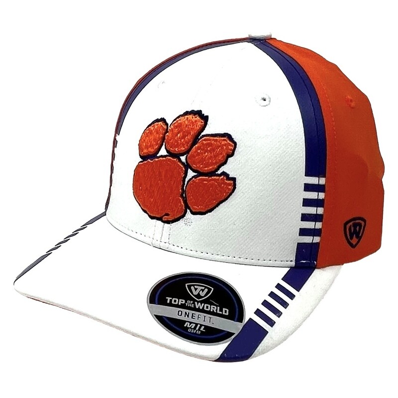 Clemson Tigers Men's One Fit Top of the World Hat Clemson Tigers Men's One Fit Top of the World Hat