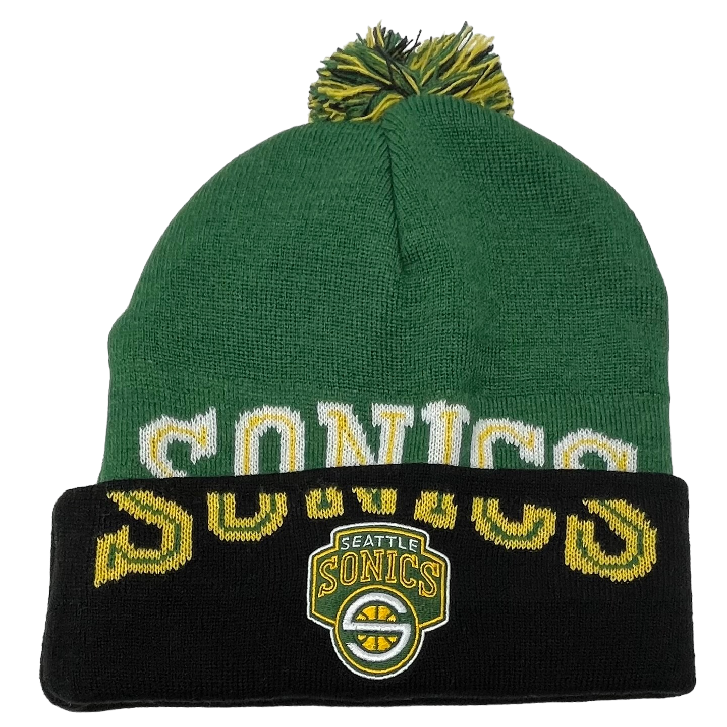 Seattle SuperSonics Men’s Mitchell & Ness Cuffed Pom Knit Hat