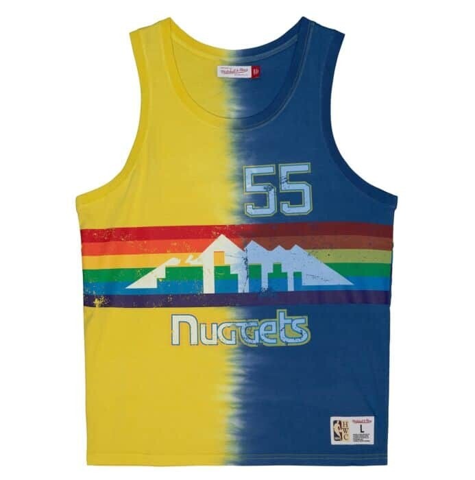 Denver Nuggets Dikembe Mutombo Men’s NBA Tie Dye Tank Top