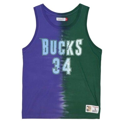 Milwaukee Bucks Ray Allen Men’s NBA Tie Dye Tank Top