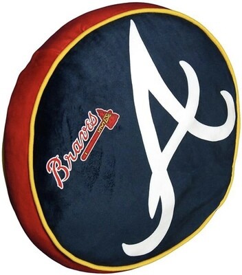 Atlanta Braves Round Team Pillow