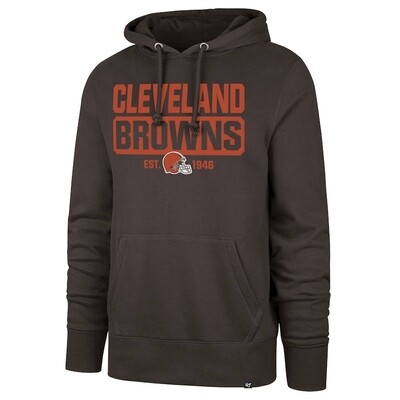 Cleveland Browns Men’s 47 Box Out Headline Pullover Hoodie Cleveland Browns Men’s 47 Box Out Headline Pullover Hoodie