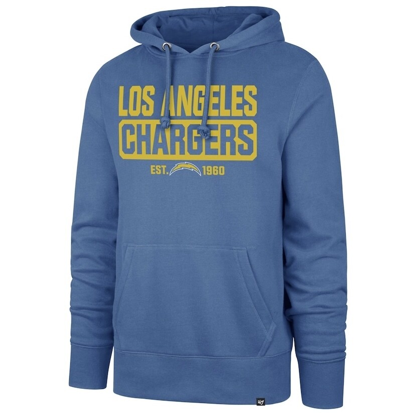 Los Angeles Chargers Men’s 47 Box Out Headline Pullover Hoodie